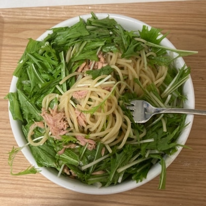 水菜多めで作りました！簡単でした！